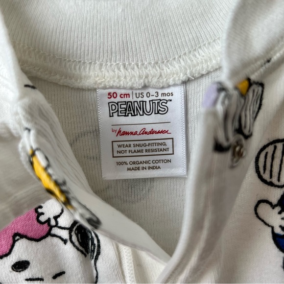 Hanna Andersson Snoopy Love Sleeper 0-3M - Picture 3 of 3